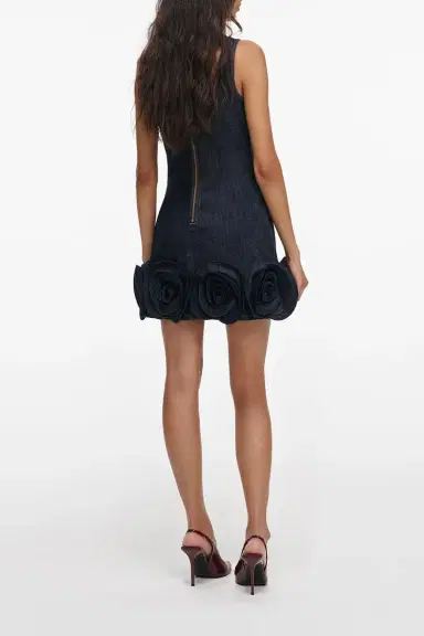 Self-Portrait 3D Flower Mini Dress | Thumbnail 5