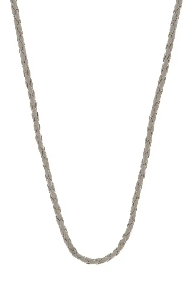 BUDDHA MAMA Faux Leather Cord - Light Grey