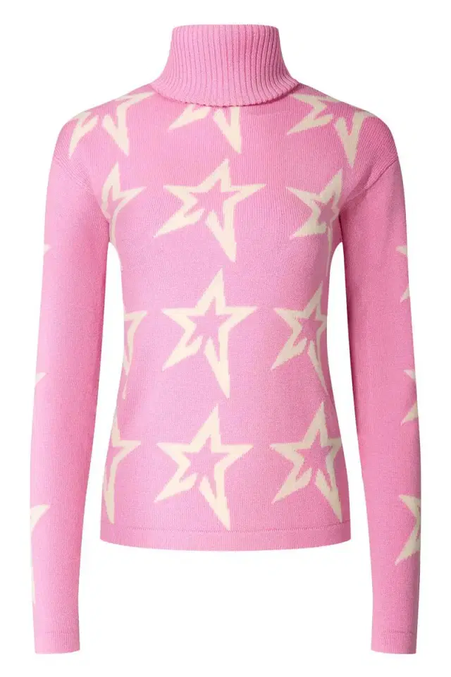 Perfect Moment Star Dust Sweater - Lilac White