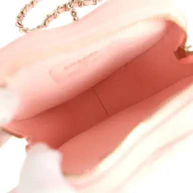 Chanel Chanel CC In Love Small Heart Bag with Chain Light Pink Lambskin Light Gold Hardware | Thumbnail 8 Chanel Chanel CC In Love Small Heart Bag with Chain Light Pink Lambskin Light Gold Hardware | Thumbnail 8