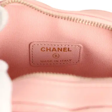 Chanel Chanel CC In Love Small Heart Bag with Chain Light Pink Lambskin Light Gold Hardware | Thumbnail 9 Chanel Chanel CC In Love Small Heart Bag with Chain Light Pink Lambskin Light Gold Hardware | Thumbnail 9