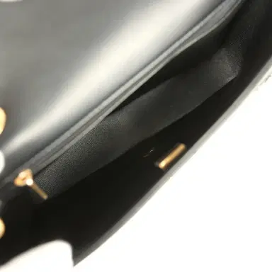 Chanel Chanel Medium Shearling Flap Bag Black Lambskin Brushed Gold Hardware | Thumbnail 8 Chanel Chanel Medium Shearling Flap Bag Black Lambskin Brushed Gold Hardware | Thumbnail 8