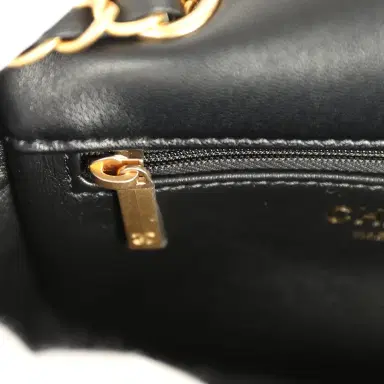 Chanel Chanel Mini Shearling Flap Bag Black Lambskin Brushed Gold Hardware | Thumbnail 10 Chanel Chanel Mini Shearling Flap Bag Black Lambskin Brushed Gold Hardware | Thumbnail 10
