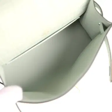 HERMÈS Hermes Kelly Pochette Vert D'Eau Matte Alligator Gold Hardware | Thumbnail 8 HERMÈS Hermes Kelly Pochette Vert D'Eau Matte Alligator Gold Hardware | Thumbnail 8