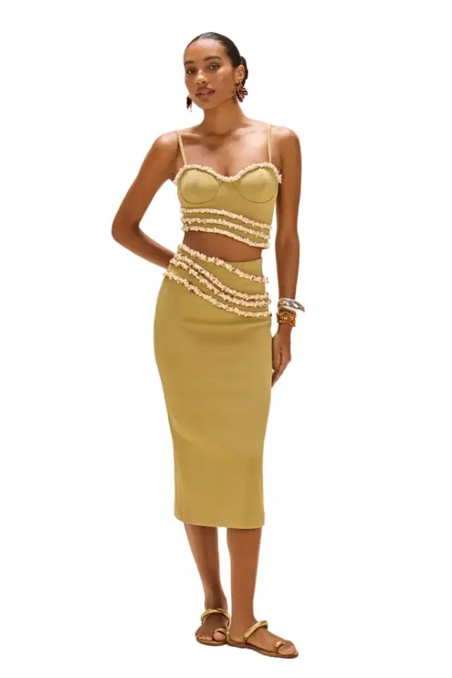 PatBo JADE KNIT MIDI SKIRT