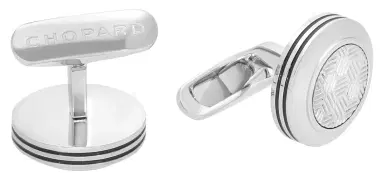 Chopard Chopard Classic Palladium-Plated Steel Mens Cufflinks by The Solist | Thumbnail 3