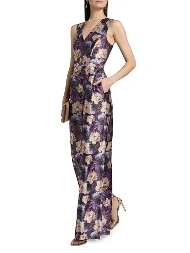 SACHIN & BABI Women's Adellyn Floral Sleeveless Gown | Thumbnail 2 SACHIN & BABI Women's Adellyn Floral Sleeveless Gown | Thumbnail 2