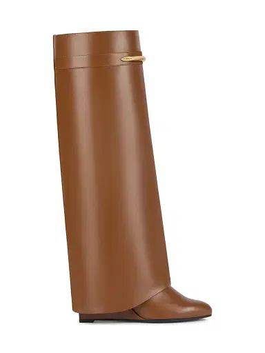 Givenchy Women's Shark Boots in Leather - Tan - Size 12 | Thumbnail 1 Givenchy Women's Shark Boots in Leather - Tan - Size 12 | Thumbnail 1