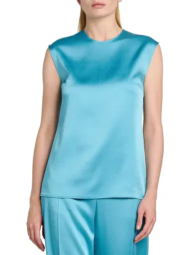 Stella McCartney Women's Satin Sleeveless Top | Thumbnail 3 Stella McCartney Women's Satin Sleeveless Top | Thumbnail 3