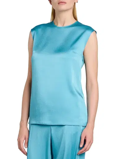 Stella McCartney Women's Satin Sleeveless Top | Thumbnail 4 Stella McCartney Women's Satin Sleeveless Top | Thumbnail 4