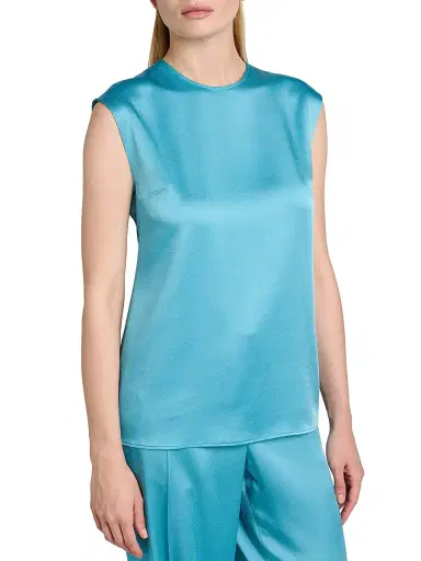 Stella McCartney Women's Satin Sleeveless Top | Thumbnail 6 Stella McCartney Women's Satin Sleeveless Top | Thumbnail 6