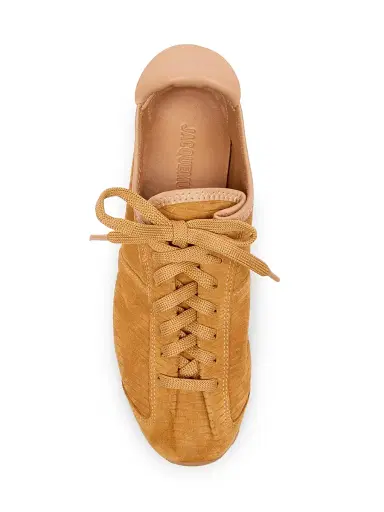 Jacquemus Women's Les Tennis Textured Suede Sneakers - Camel | Thumbnail 4 Jacquemus Women's Les Tennis Textured Suede Sneakers - Camel | Thumbnail 4