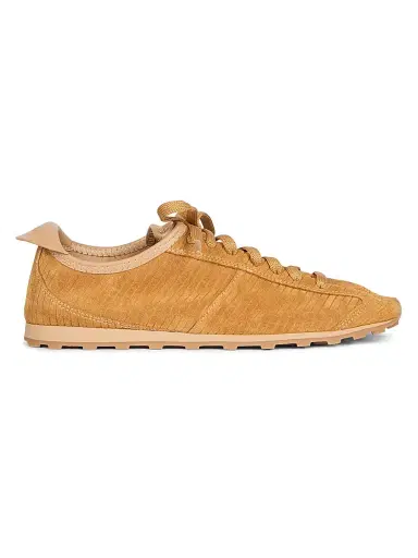 Jacquemus Women's Les Tennis Textured Suede Sneakers - Camel | Thumbnail 1 Jacquemus Women's Les Tennis Textured Suede Sneakers - Camel | Thumbnail 1