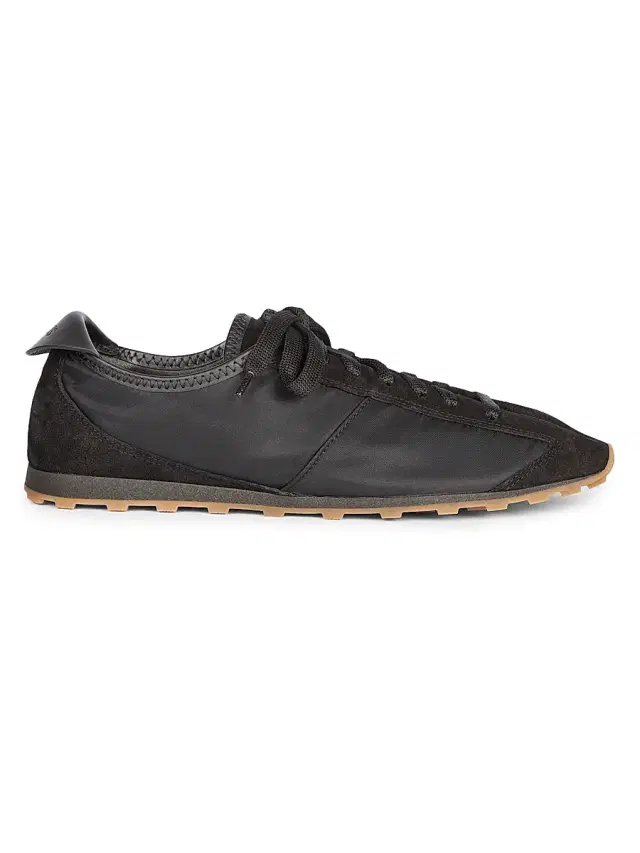 Women's Les Tennis Logo-Tab Low-Top Sneakers - Black