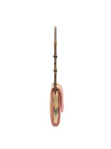 Valentino Garavani Women's DeVain Shoulder Bag in Jacquard Apres L'hiver Fabric - Multicolored | Thumbnail 3 Valentino Garavani Women's DeVain Shoulder Bag in Jacquard Apres L'hiver Fabric - Multicolored | Thumbnail 3