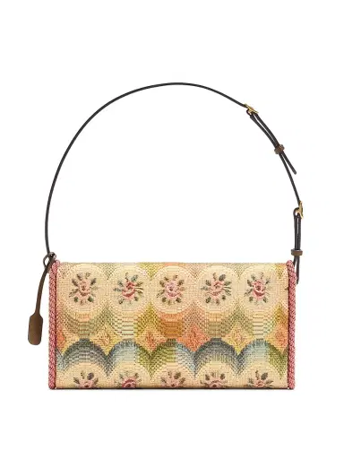 Valentino Garavani Women's DeVain Shoulder Bag in Jacquard Apres L'hiver Fabric - Multicolored | Thumbnail 4 Valentino Garavani Women's DeVain Shoulder Bag in Jacquard Apres L'hiver Fabric - Multicolored | Thumbnail 4