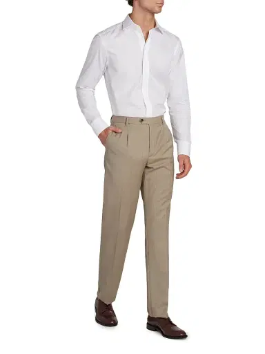 Etro Men's Roma Tonal Paisley Cotton Evening Shirt - Bianco Ottico - Size 17.5 | Thumbnail 2