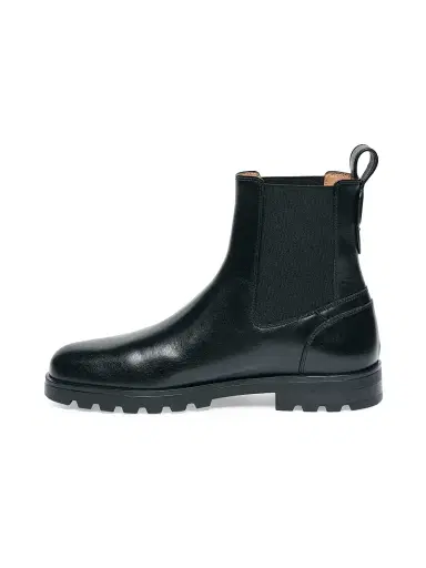 Santoni Women's Jean Leather Chelsea Booties - Black - Size 12 | Thumbnail 5 Santoni Women's Jean Leather Chelsea Booties - Black - Size 12 | Thumbnail 5