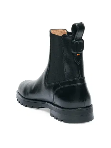 Santoni Women's Jean Leather Chelsea Booties - Black - Size 12 | Thumbnail 6 Santoni Women's Jean Leather Chelsea Booties - Black - Size 12 | Thumbnail 6