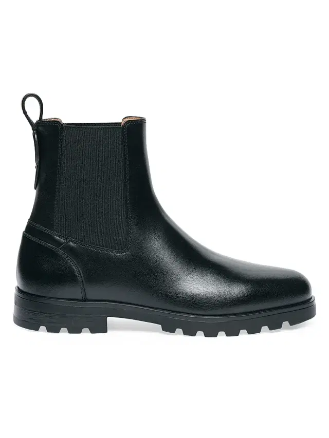 Santoni Women's Jean Leather Chelsea Booties - Black