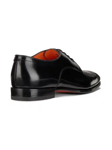 Santoni Men's Archer Leather Oxfords - Black - Size 13 | Thumbnail 3
