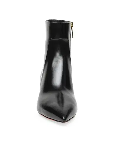 Santoni Women's 45MM Leather Kitten-Heel Ankle Boots - Black - Size 11 | Thumbnail 3 Santoni Women's 45MM Leather Kitten-Heel Ankle Boots - Black - Size 11 | Thumbnail 3