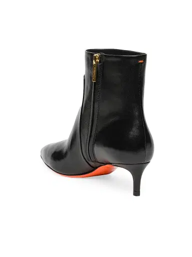 Santoni Women's 45MM Leather Kitten-Heel Ankle Boots - Black - Size 11 | Thumbnail 8 Santoni Women's 45MM Leather Kitten-Heel Ankle Boots - Black - Size 11 | Thumbnail 8