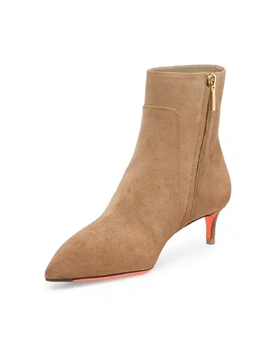 Santoni Women's Suede Ankle Boots - Brown - Size 11 | Thumbnail 5 Santoni Women's Suede Ankle Boots - Brown - Size 11 | Thumbnail 5