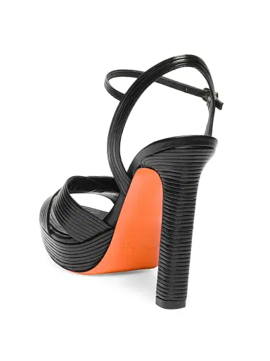Santoni Women's Laureen 100MM Leather Sandals | Thumbnail 6 Santoni Women's Laureen 100MM Leather Sandals | Thumbnail 6