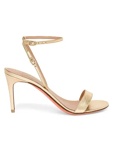 Santoni Women's 40MM Patent Leather Sandals - Gold - Size 9.5 | Thumbnail 1 Santoni Women's 40MM Patent Leather Sandals - Gold - Size 9.5 | Thumbnail 1