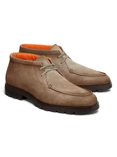 Santoni Men's Rock Suede Chukka Boots - Brown - Size 13 | Thumbnail 2 Santoni Men's Rock Suede Chukka Boots - Brown - Size 13 | Thumbnail 2