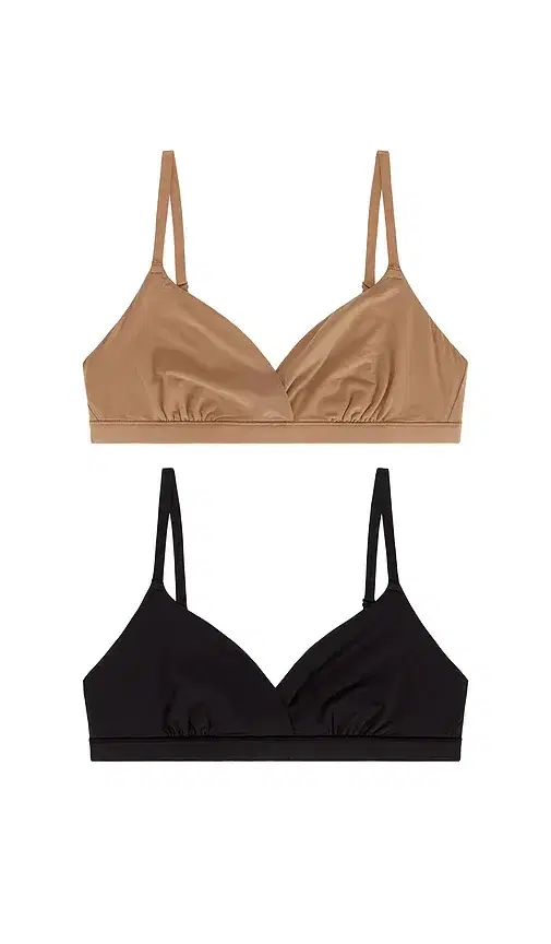 SKIMS Fits Everybody Crossover Bralette 2 Pack