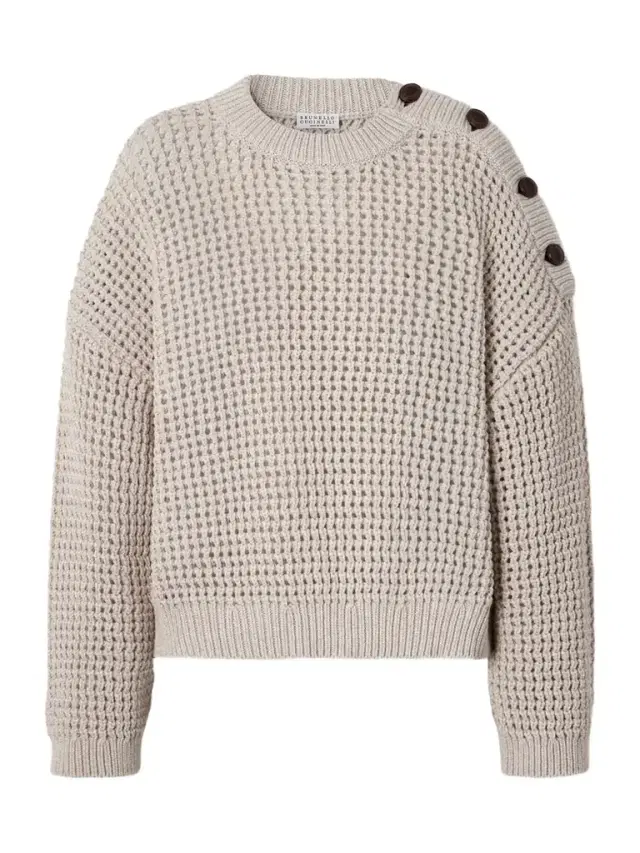 Open-knit Cotton-blend Sweater