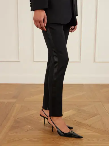 Saint Laurent Babylone Embellished Glossed-leather Slingback Pumps | Thumbnail 2 Saint Laurent Babylone Embellished Glossed-leather Slingback Pumps | Thumbnail 2