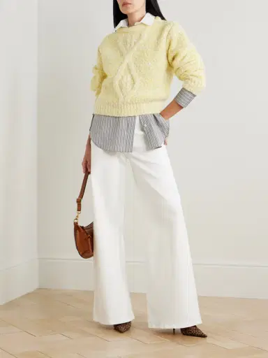 Isabel Marant Dorota Cable-knit Alpaca-blend Sweater | Thumbnail 2 Isabel Marant Dorota Cable-knit Alpaca-blend Sweater | Thumbnail 2