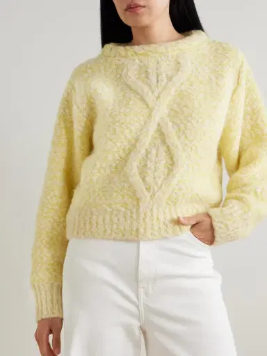 Isabel Marant Dorota Cable-knit Alpaca-blend Sweater | Thumbnail 3 Isabel Marant Dorota Cable-knit Alpaca-blend Sweater | Thumbnail 3