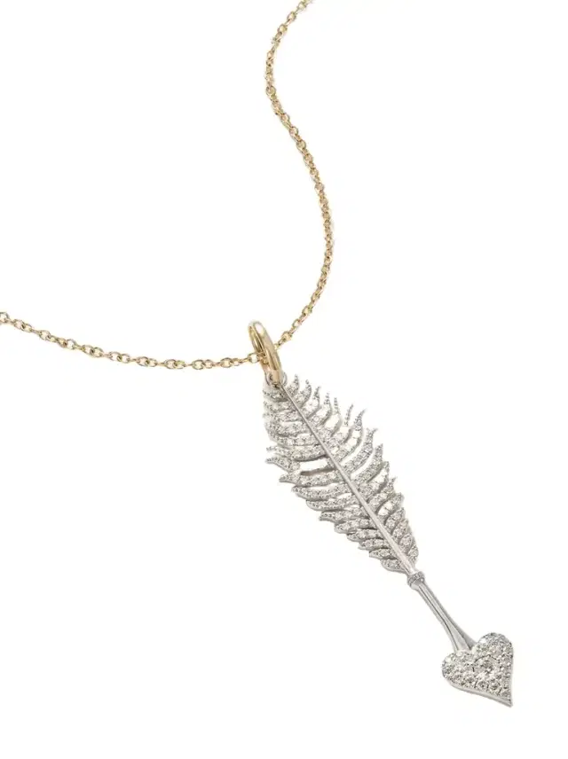 Arrow 18-karat Yellow And White Gold Diamond Necklace