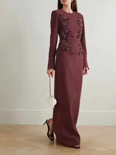 Rebecca Vallance Lulee Embellished Crepe Gown | Thumbnail 2 Rebecca Vallance Lulee Embellished Crepe Gown | Thumbnail 2