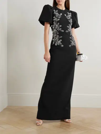 Rebecca Vallance Zephyr Embellished Crepe Gown | Thumbnail 2