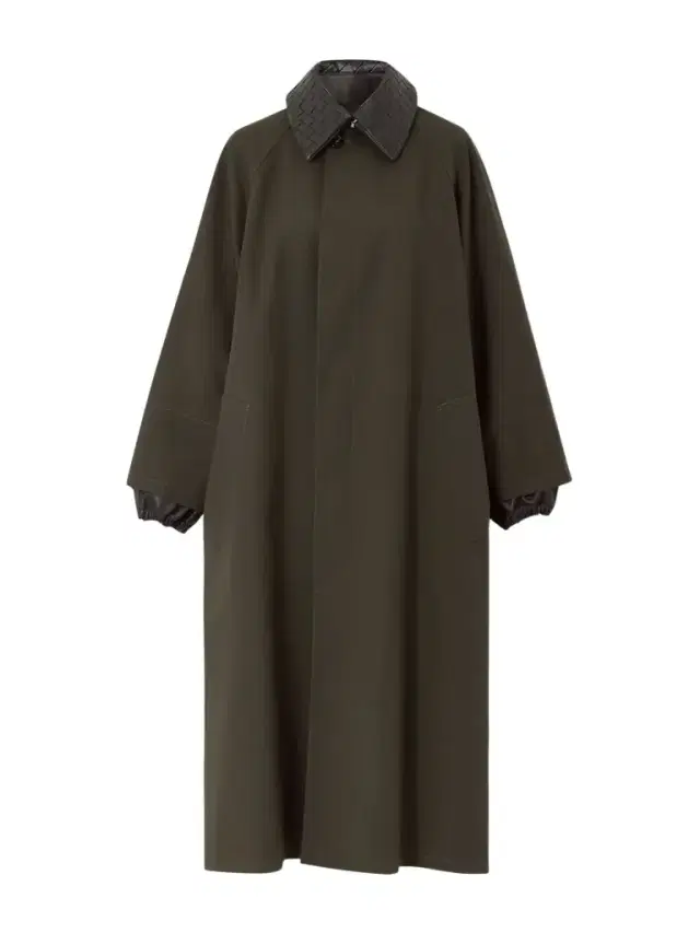 Intrecciato Leather-trimmed Cotton-blend Trench Coat