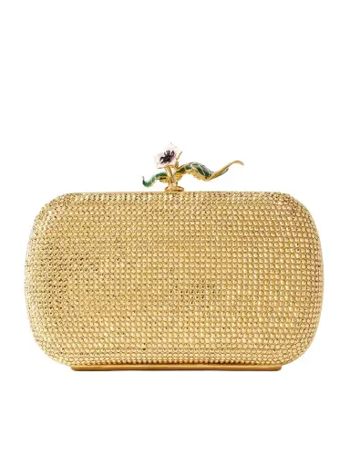 Bottega Veneta Knot Embellished Metallic Leather Clutch | Thumbnail 1 Bottega Veneta Knot Embellished Metallic Leather Clutch | Thumbnail 1