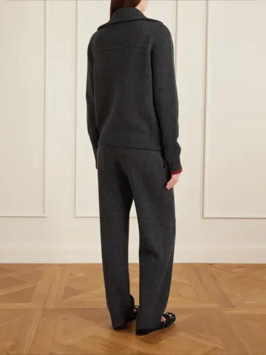 Gucci Striped Wool-blend Half-zip Polo Sweater | Thumbnail 4 Gucci Striped Wool-blend Half-zip Polo Sweater | Thumbnail 4