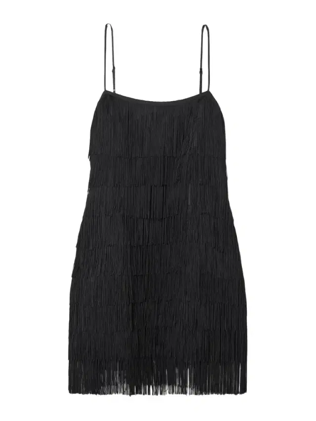 Lola Fringed Silk-crepe Mini Dress