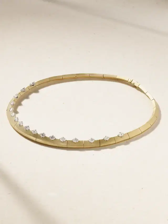 Nikos Koulis Me 18-karat Gold Diamond Necklace