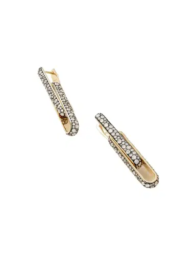 Lucy Delius Stirrup 14-karat Gold Diamond Earrings | Thumbnail 1 Lucy Delius Stirrup 14-karat Gold Diamond Earrings | Thumbnail 1