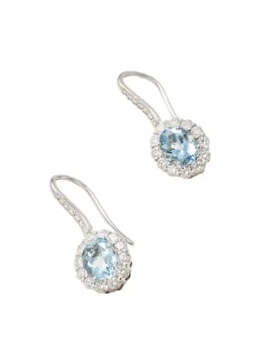Garrard 1735 Platinum, Aquamarine And Diamond Earrings | Thumbnail 1 Garrard 1735 Platinum, Aquamarine And Diamond Earrings | Thumbnail 1