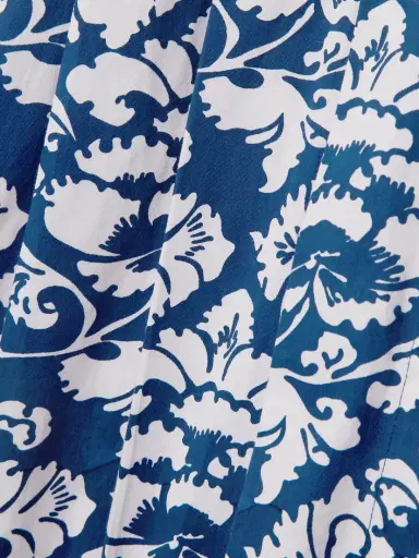 Emporio Sirenuse Claudia Belted Pleated Floral-print Cotton Midi Dress | Thumbnail 4