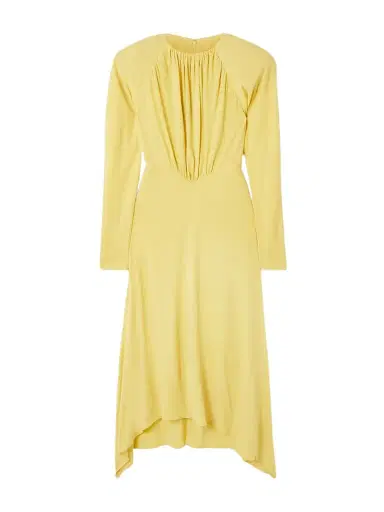 Stella McCartney Asymmetric Draped Crepe Midi Dress | Thumbnail 1 Stella McCartney Asymmetric Draped Crepe Midi Dress | Thumbnail 1