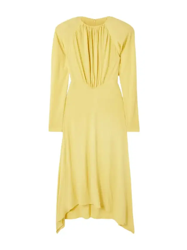 Asymmetric Draped Crepe Midi Dress Asymmetric Draped Crepe Midi Dress