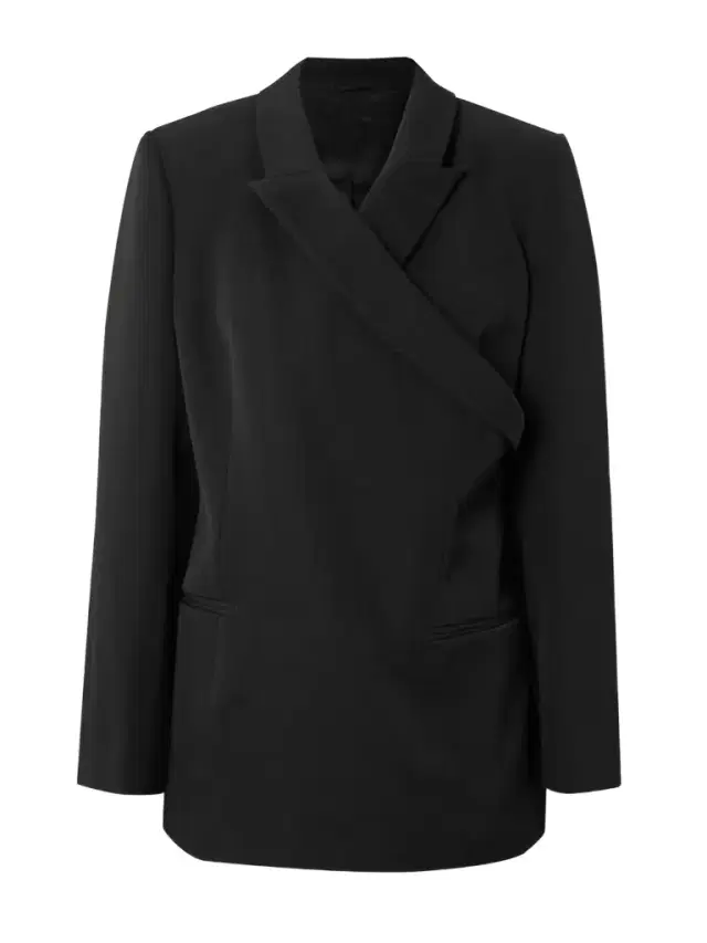 Mia Asymmetric Wool Blazer